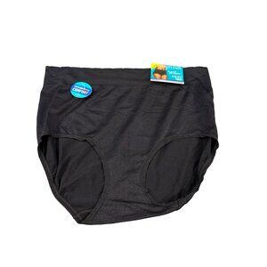 Vanity Fair Women's Size Medium 6 Panty Brief No Show No Pinch Black New